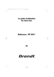 Brandt FP 551 Serie Guide D'utilisation