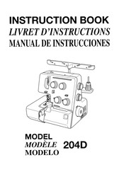 Janome 204D Livret D'instructions