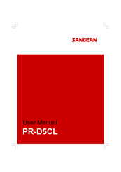 Sangean PR-D5CL Manuel D'utilisation