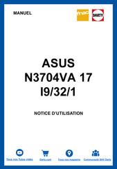 Asus N3704VA 17 Série Manuel Électronique