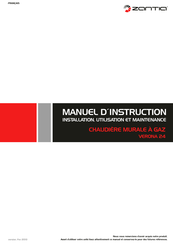 ZANTIA VERONA 24 N Manuel D'instructions