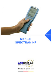 AARONIA SPECTRAN NF Manuel D'utilisation