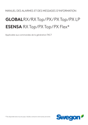 Swegon ESENSA PX TOP Serie Manuel D'instructions