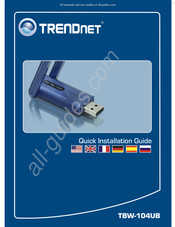 TRENDnet TBW-104UB Guide D'installation Rapide