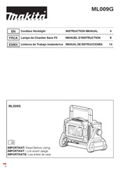 Makita ML009G Manuel D'instruction