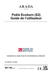 Devon Arada Ecoburn S3 Guide De L'utilisateur