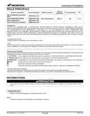 Honda 08R72-MLA-J00 Instructions D'installation