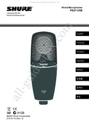 Shure PG27-USB Mode D'emploi