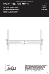 Rapid video mounts RVM-44T120 Manuel D'instructions