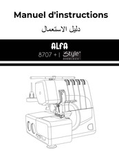 Alfa 8707 Style PLUS overlock Manuel D'instructions