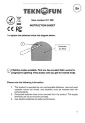 Teknofun 811 280 Manuel D'instructions