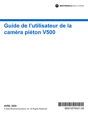 Motorola V500 Guide De L'utilisateur