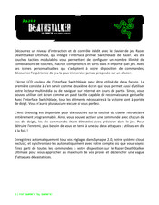 Razer DeathStalker Ultimate Mode D'emploi