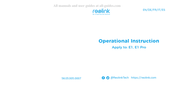 Reolink E1 Pro Mode D'emploi