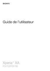 Sony F3112 Guide De L'utilisateur