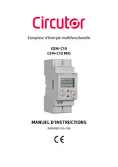 Circutor CEM-C10 Manuel D'instructions