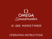 Omega Speedmaster X-33 MARSTIMER Mode D'emploi