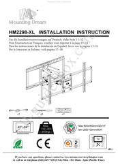 Mounting Dream HM2298-XL Instructions D'installation