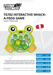 THINK GIZMOS INTERACTIVE WHACK-A-FROG GAME Mode D'emploi