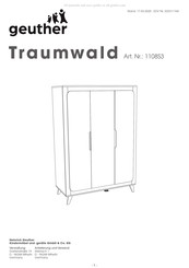 Geuther Traumwald 1108S3 Instructions De Montage