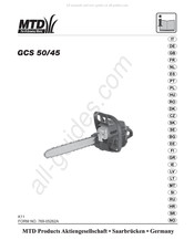 MTD GCS 50/45 Mode D'emploi