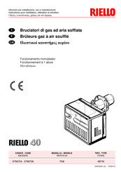 Riello 567M Instructions Pour Installation, Utilisation Et Entretien