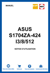 Asus S1704ZA-424 I3/8/512 Manuel Électronique