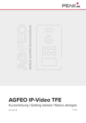 AGFEO IP-Video TFE Notice Abrégée