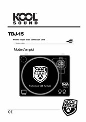 KOOL SOUND TDJ-15 Mode D'emploi