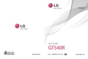 LG GT540R Mode D'emploi