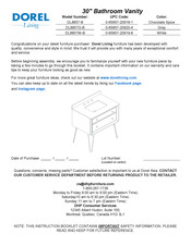 DOREL Living DL8857G-B Instructions De Montage