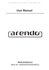 ARENDO 303934/20191025NB121 Mode D'emploi