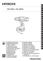 Hitachi DS 18DCL Mode D'emploi