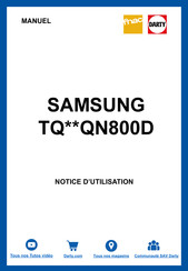 Samsung TQ QN800D Serie Guide Utilisateur