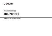 Denon RC-7000CI Manuel De L'utilisateur