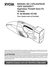 Ryobi TUFF SUCKER VC180 Manuel De L'utilisateur