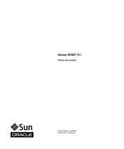 Sun Oracle SPARC T3-1 Notes De Produit