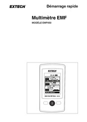 Extech EMF450 Démarrage Rapide