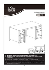 HOMCOM 836-370 Mode D'emploi