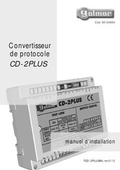 golmar CD-2PLUS Manuel D'installation