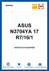 Asus N3704YA 17 Serie Notice D'utilisation