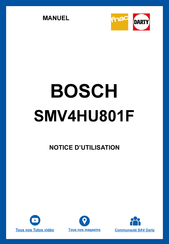 Bosch SMV4HU801F Manuel D'utilisation