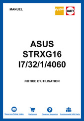 Asus ROG STRIX G16 Série Notice D'utilisation