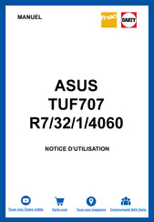 Asus TUF Gaming F17 TUF707 Serie Manuel D'utilisation