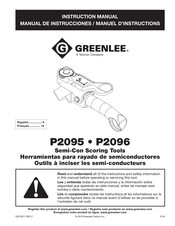 Textron Company GREENLEE P2095 Manuel D'instructions