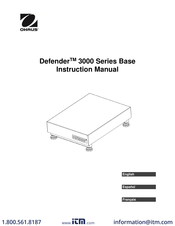 OHAUS Defender 3000 i-D600B1V Instructions D'utilisation