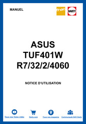 Asus TUF Gaming A14 TUF401W Serie Manuel D'utilisation