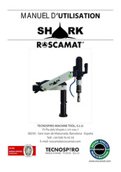 Tecnospiro ROSCAMAT SHARK Manuel D'utilisation