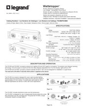 LEGRAND Wattstopper FS-555C Instructions D'installation