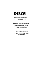RISCO Group ProSYS 40 Manuel De Commande